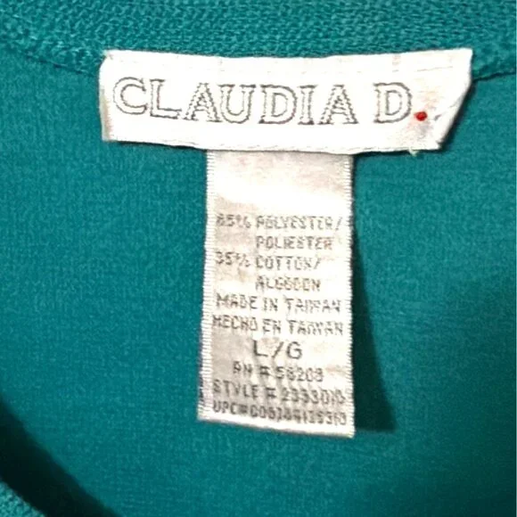 Claudia D Teal Sleeveless Maxi Dress With Button Detail Side Slits L - Picture 3 of 7